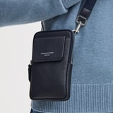 Reporter Crossbody Phone Bag Navy Pebble