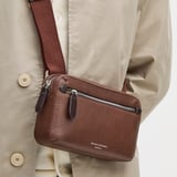 Reporter Compact Crossbody Tobacco Pebble