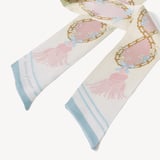 Mayfair Songbird Skinny Silk Scarf English Rose Pure Silk