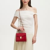 Midi Mayfair® Deep Shine Cherry Red Small Croc