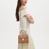 Midi Mayfair® Deep Shine Caramel Small Croc