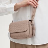 Ella Crossbody Moleskin Woven Leather