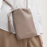 Soho Crossbody Pouch Moleskin Milled Pebble