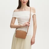 Camera Crossbody Caramel Soft Saffiano