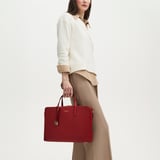 The Brook Street Cherry Red Soft Saffiano