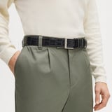 Classic Men's Belt Deep Shine Black Croc