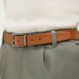 Men's Reversible Belt Smooth Brown & Smooth Tan