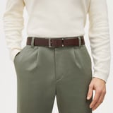 Men's Reversible Belt Smooth Brown & Smooth Tan