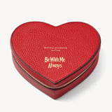 ‘Be With Me Always’ Large Heart Jewellery Case Cardinal Red Pebble
