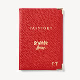‘Be With Me Always’ Passport Cover Cardinal Red Pebble
