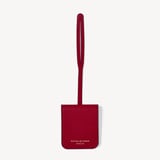 ‘Be With Me Always’ Travel Luggage Tag Cherry Red Soft Saffiano