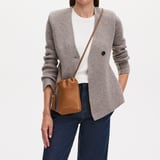 Soho Crossbody Pouch Tan Milled Pebble