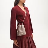 Soho Crossbody Pouch Moleskin Woven Leather