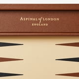 24-inch Grand Backgammon Set Espresso & Ebony Pebble
