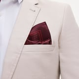 Pure Silk Pocket Square Cherry Red Polka Dots