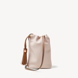 Soho Crossbody Pouch Beach Stone Premium Pebble & Smooth Tan