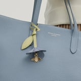 Wildflower & Bee Charm Sky Blue Pebble