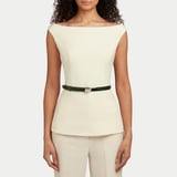 Mayfair Women's Waist Belt Evergreen Patent Croc
