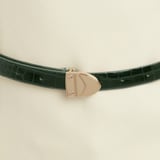 Mayfair Women's Waist Belt Evergreen Patent Croc