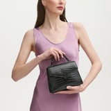 Midi Mayfair® 2 Black Patent Croc