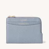 Zipped Travel Wallet Sky Blue Pebble