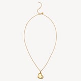 Star Set Heart Locket Necklace 18ct Gold Vermeil