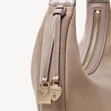 Soho Small Crescent Moleskin Suede