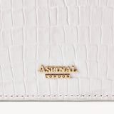 Eliza Clutch Deep Shine Chalk White Small Croc