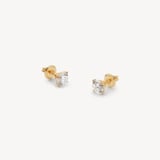 Floating Diamond 1ct Solitaire Stud Earrings  1.03ct Diamond