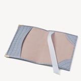 Passport Cover Deep Shine Sky Blue Small Croc