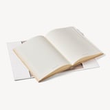 A5 Refillable Luxury Journal Deep Shine Chalk White Small Croc with Soft Suede Lining