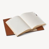 A5 Refillable Luxury Journal Natural Raffia & Smooth Tan