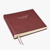 14-inch Leather Photo Album Merlot Pebble