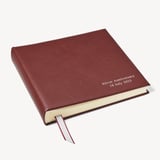 14-inch Leather Photo Album Merlot Pebble