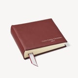 8-inch Leather Photo Album Merlot Pebble