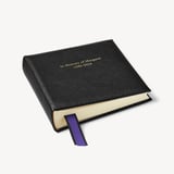 8-inch Leather Photo Album Black Pebble