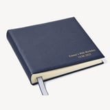 12-inch Leather Photo Album Navy Pebble