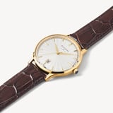 Mount Street Watch Yellow Gold PVD - Deep Shine Chestnut Croc