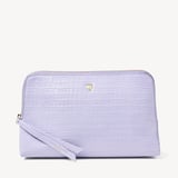Large Essential Cosmetic Case Deep Shine English Lavender Small Croc