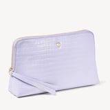 Large Essential Cosmetic Case Deep Shine English Lavender Small Croc