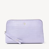 Large Essential Cosmetic Case Deep Shine English Lavender Small Croc