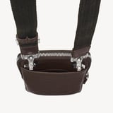Reporter Crossbody Phone Bag Chocolate Pebble