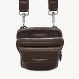 Reporter Crossbody Phone Bag Chocolate Pebble