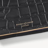 A5 Refillable Journal & Pen Set Deep Shine Black Croc