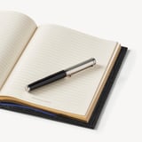 A5 Refillable Journal & Pen Set Deep Shine Black Croc