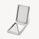 Handbag Mirror Deep Shine Chalk White Small Croc