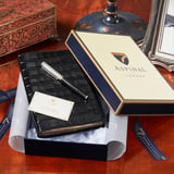 A5 Refillable Journal & Pen Set Navy Pebble
