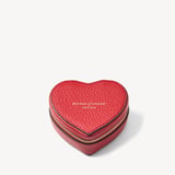 Heart Ring Box Cardinal Red Pebble