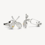Sterling Silver Tennis Racquet Cufflinks Sterling Silver 925