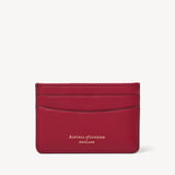 ‘Be With Me Always’ Slim Credit Card Holder Cherry Red Soft Saffiano